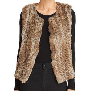 Brown Rabbit fur vest